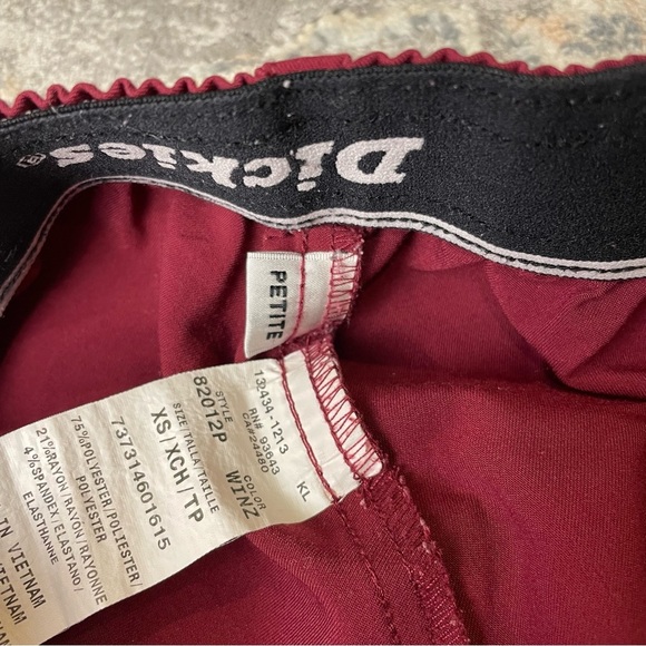 Dickies Red/Maroon Elastic Waist Pants - Picture 5 of 5